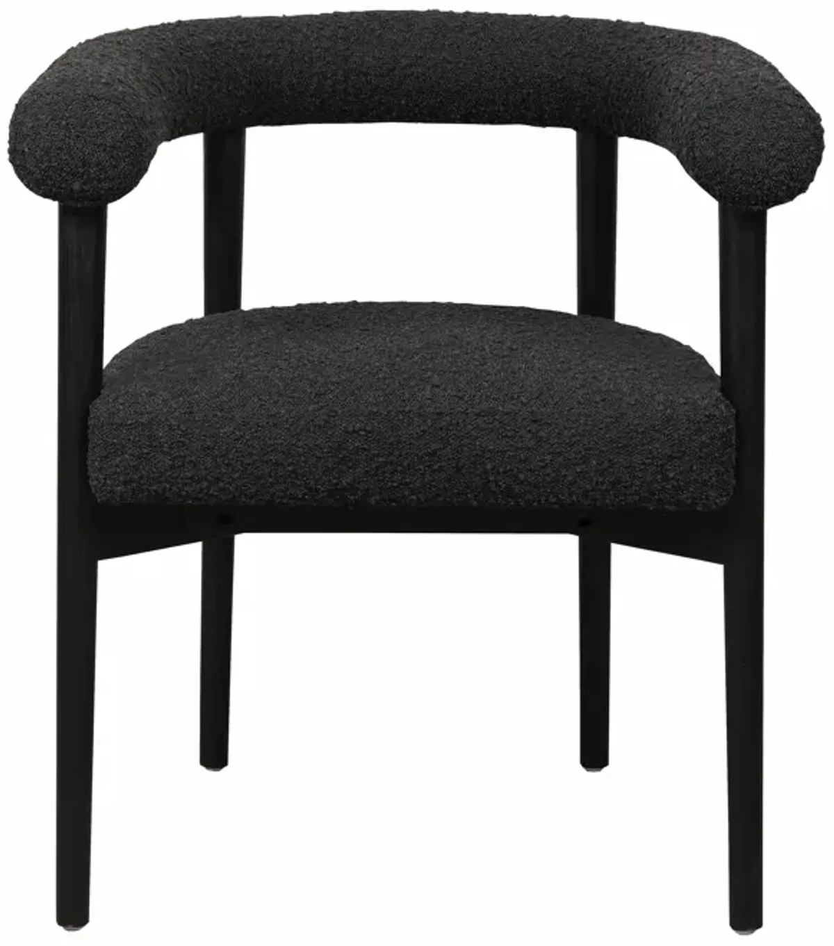 Spara Black Performance Boucle Dining Chair