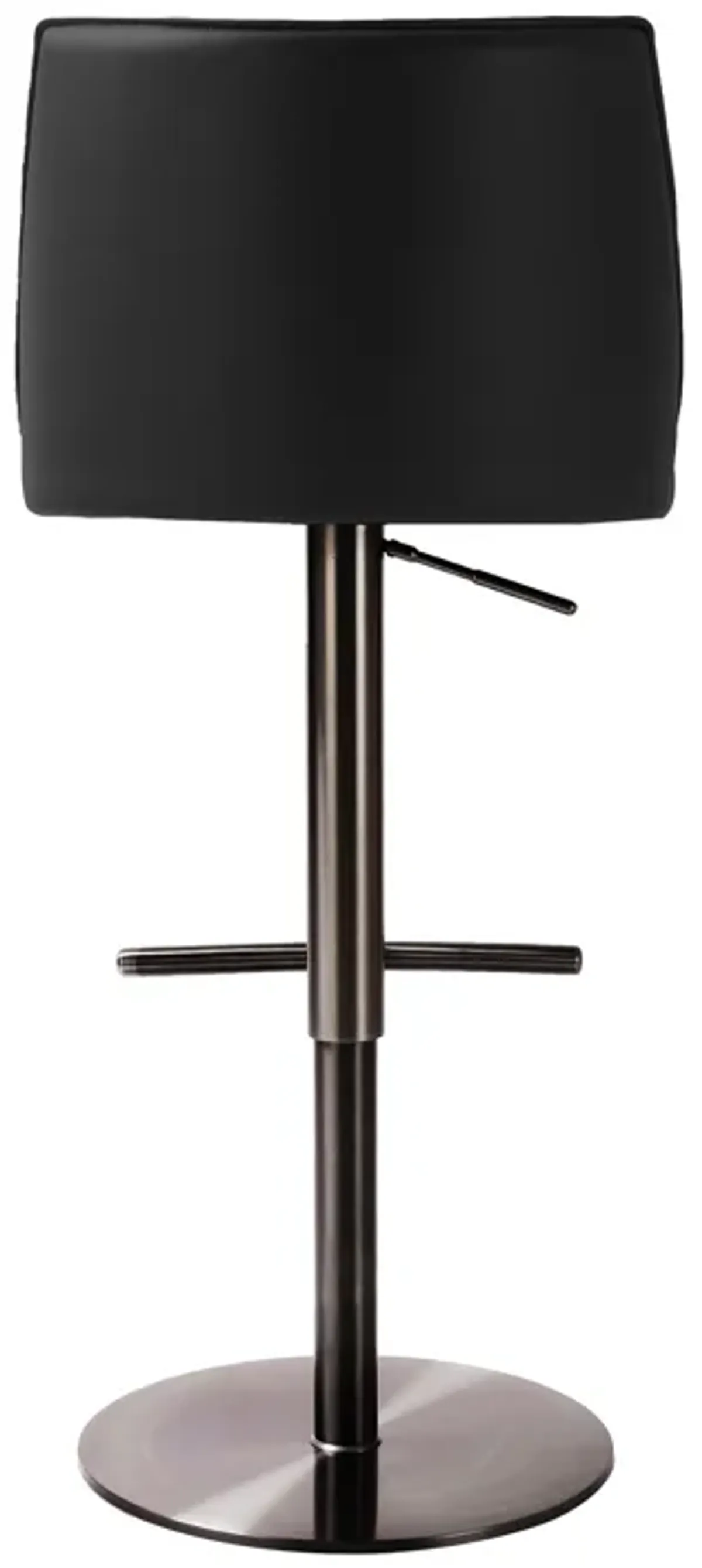 Gala Black Performance Vegan Leather on Adjustable Stool