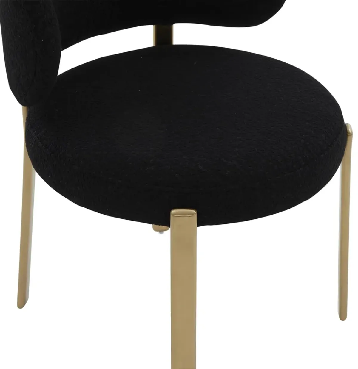 Margaret Black Performance Boucle Dining Chair