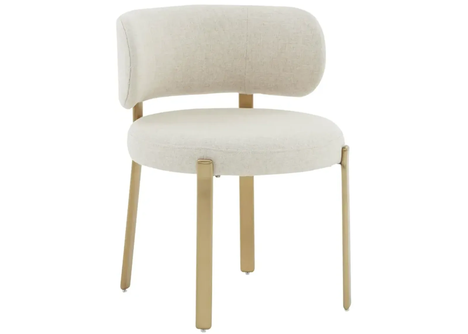 Margaret Cream Performance Linen Dining Chair