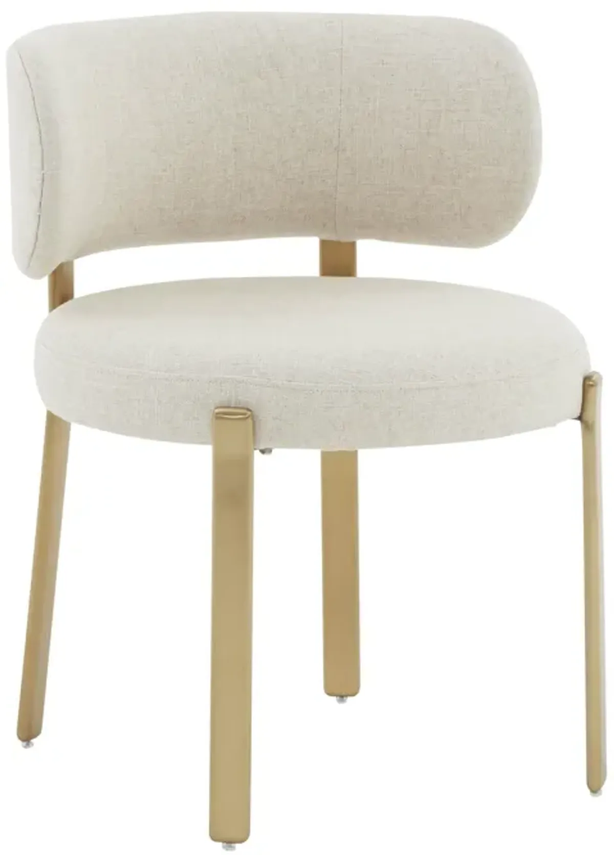 Margaret Cream Performance Linen Dining Chair