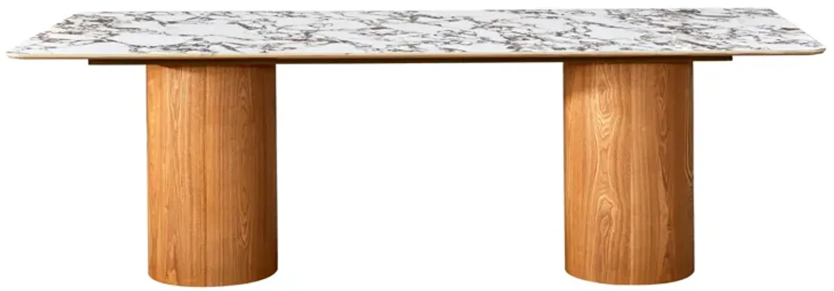 Tamara Marble Ceramic Rectangular Dining Table