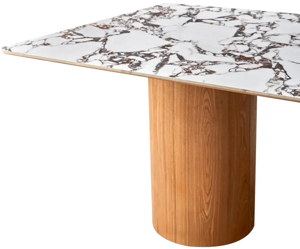 Tamara Marble Ceramic Rectangular Dining Table