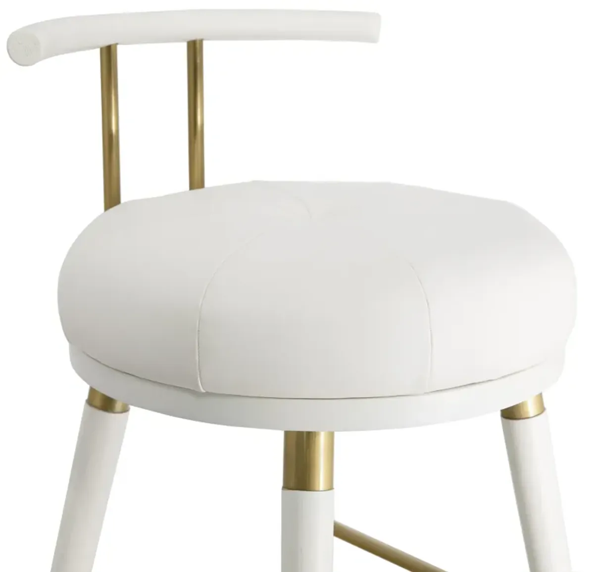 Juniper White Performance Vegan Leather Barstool