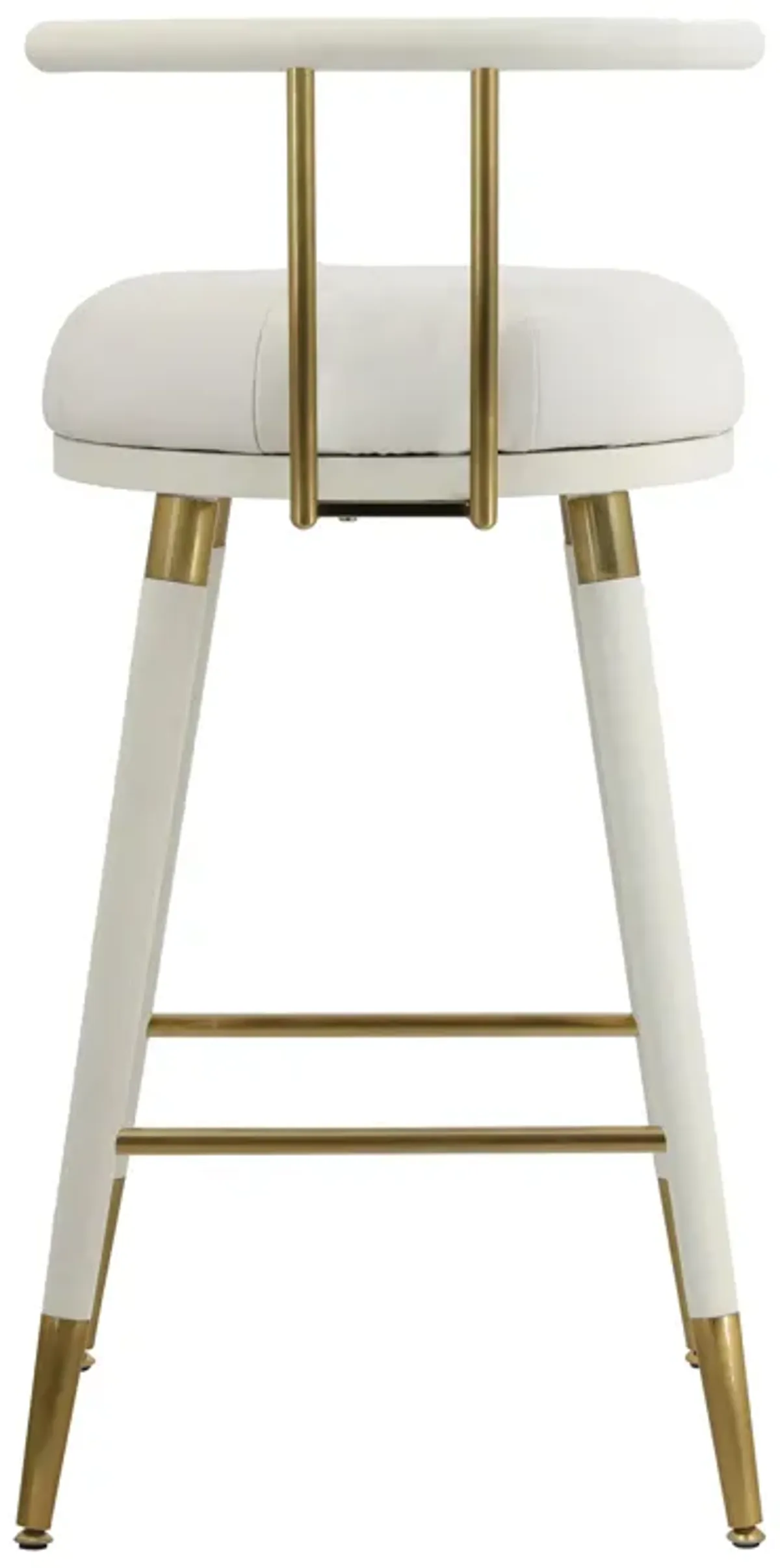 Juniper White Performance Vegan Leather Counter Stool