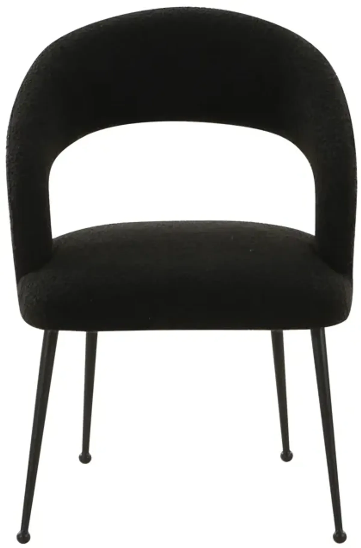 Rocco Black Performance Boucle Dining Chair