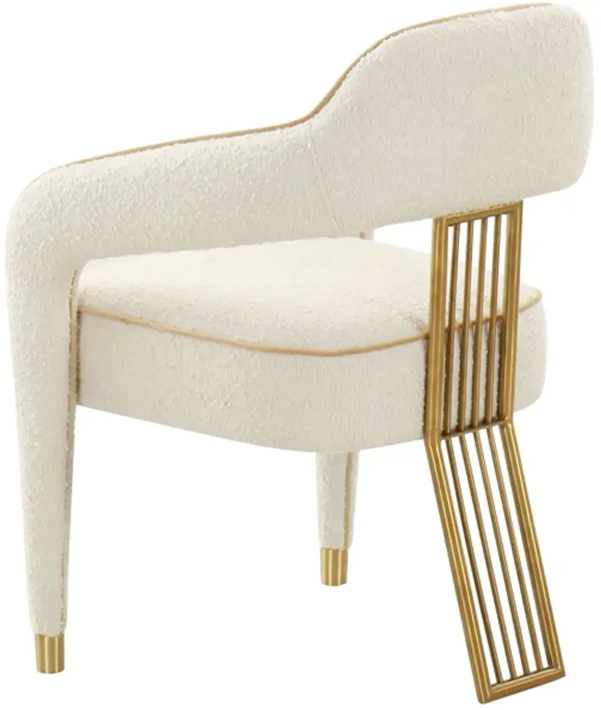 Corralis Cream Performance Boucle Dining Chair