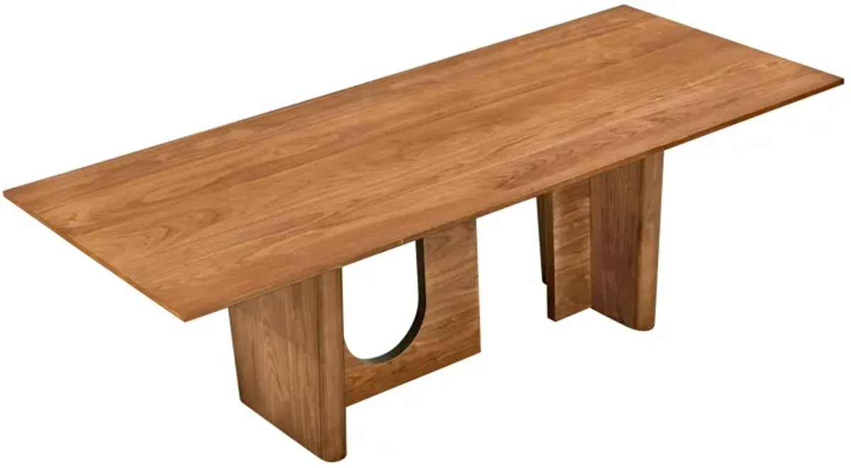 Satra Walnut Rectangular Dining Table