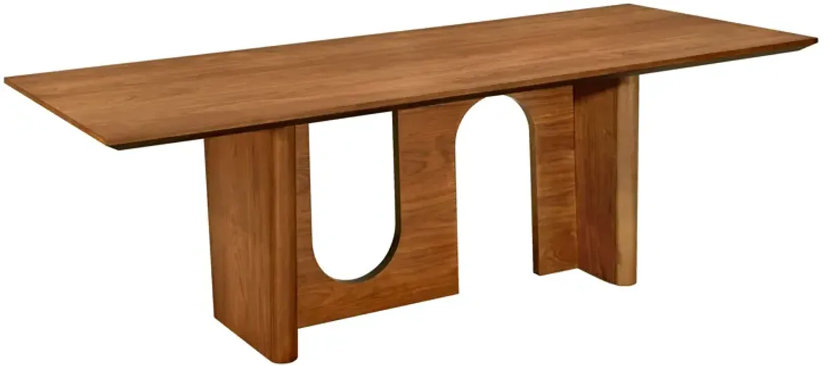 Satra Walnut Rectangular Dining Table