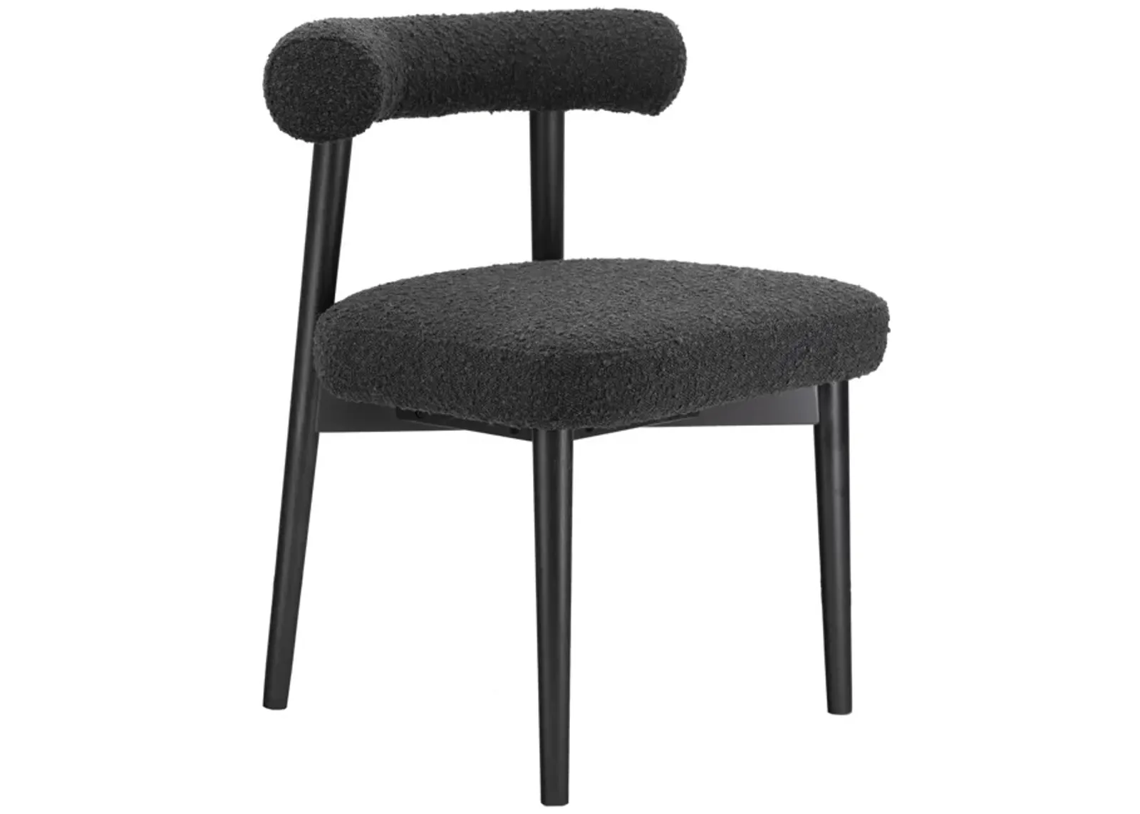 Spara Black Performance Boucle Side Chair