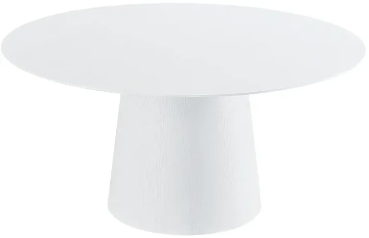 Pauline White Ash 62 inch Round Dining Table