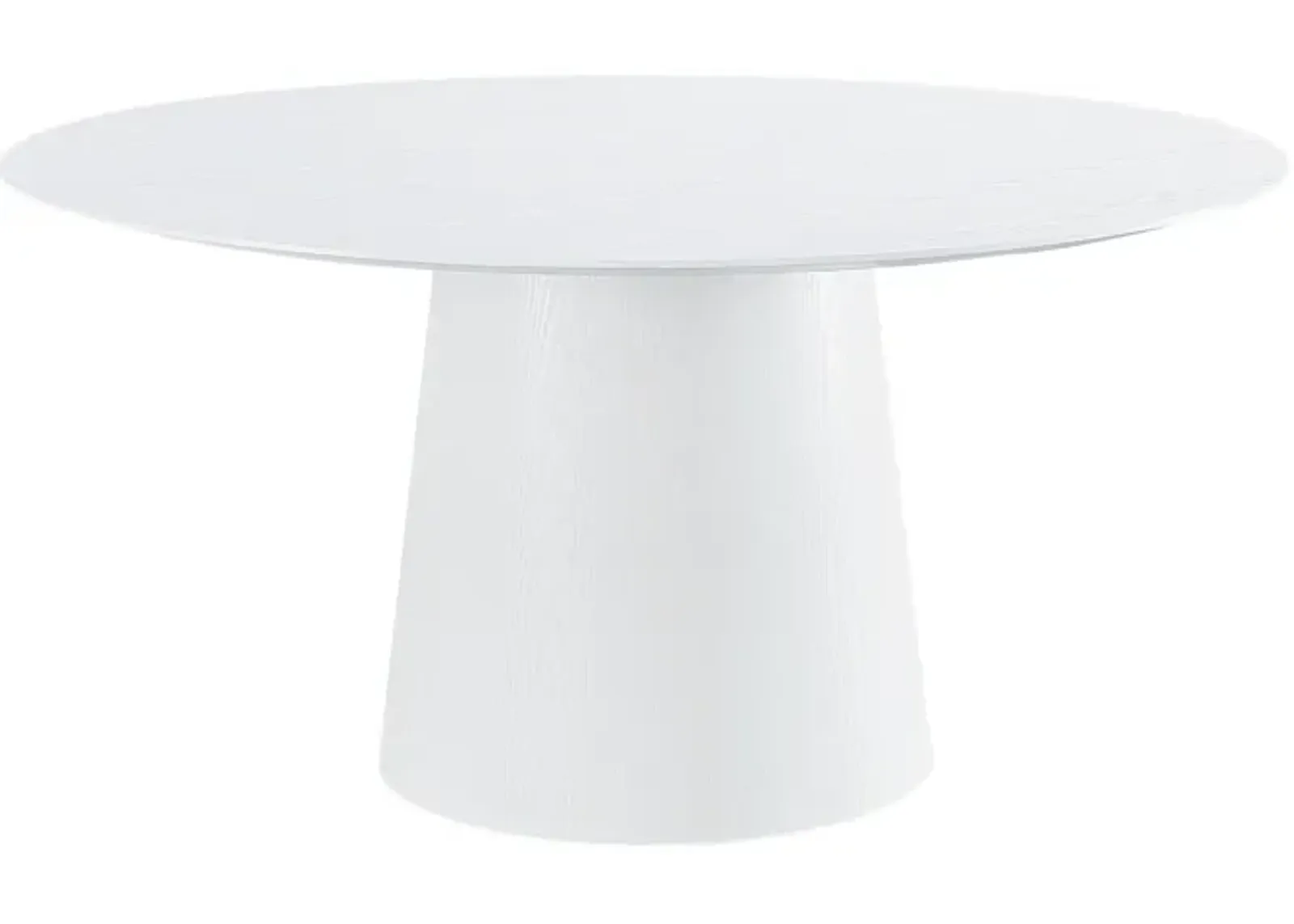 Pauline White Ash 62" Round Dining Table