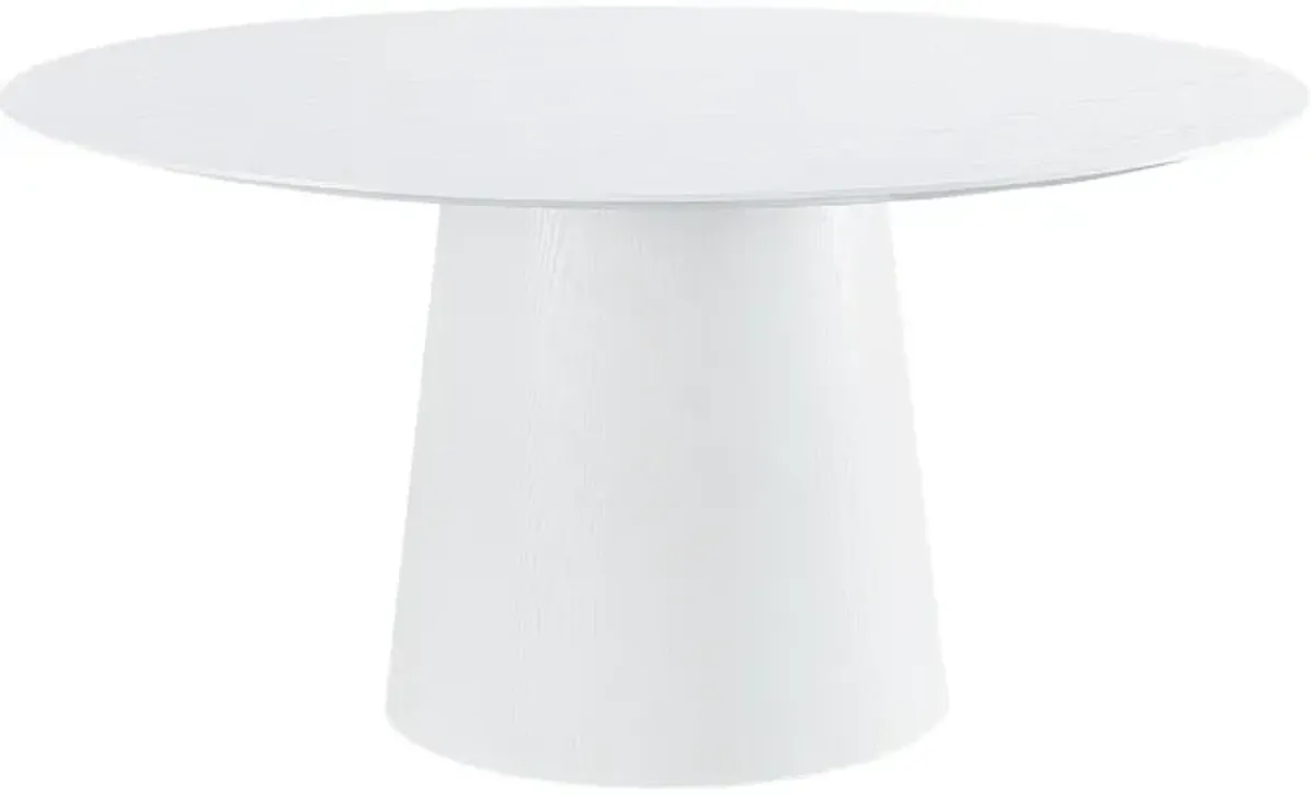 Pauline White Ash 62 inch Round Dining Table