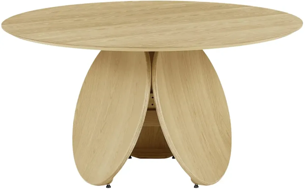 Emil Natural Oak Round Dining Table