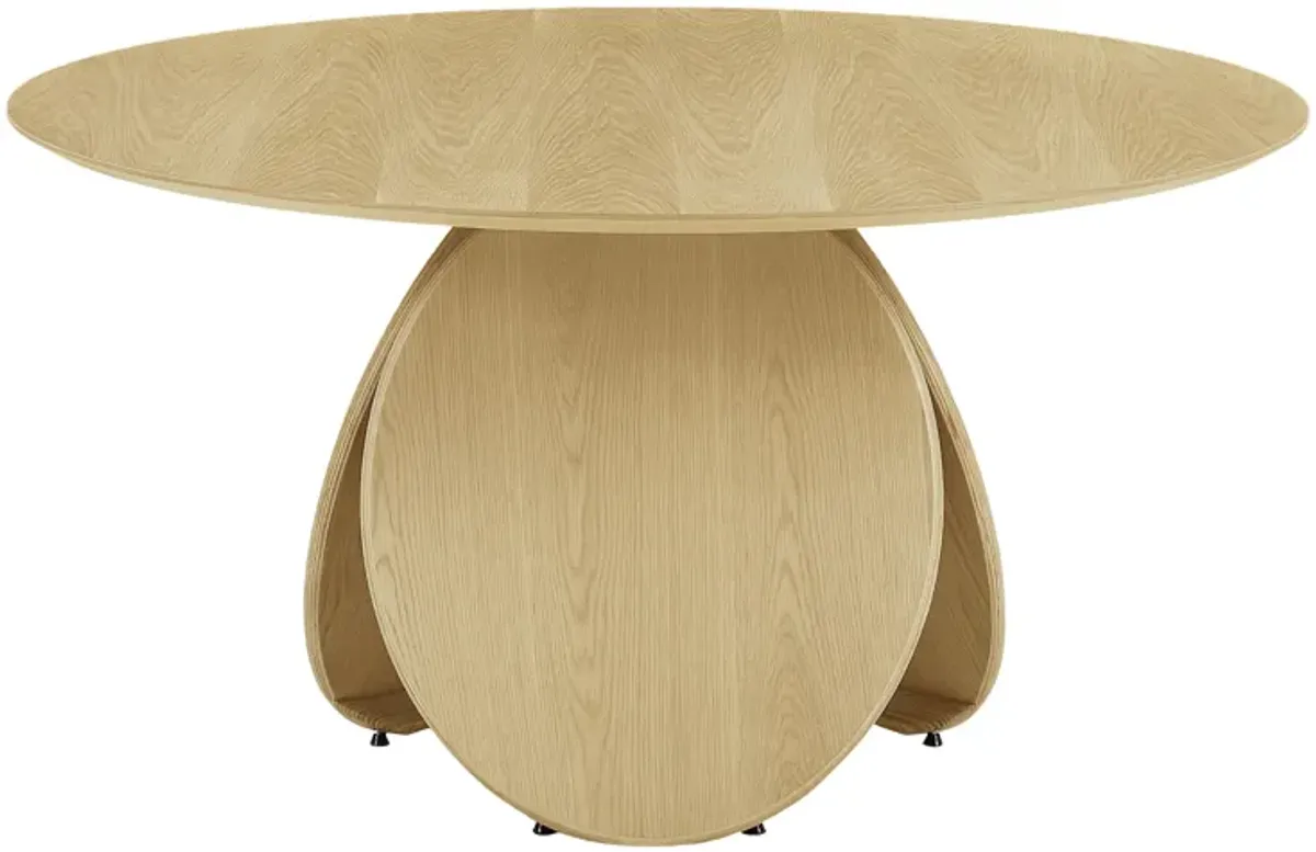 Emil Natural Oak Round Dining Table