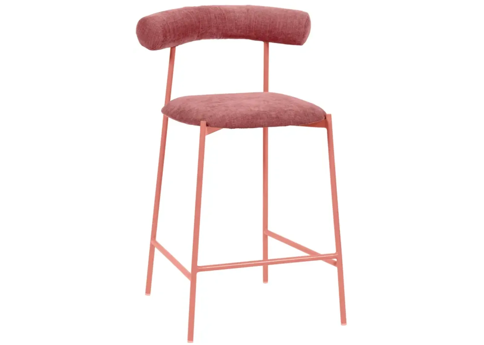 Liliana Mauve Performance Velvet Counter Stool