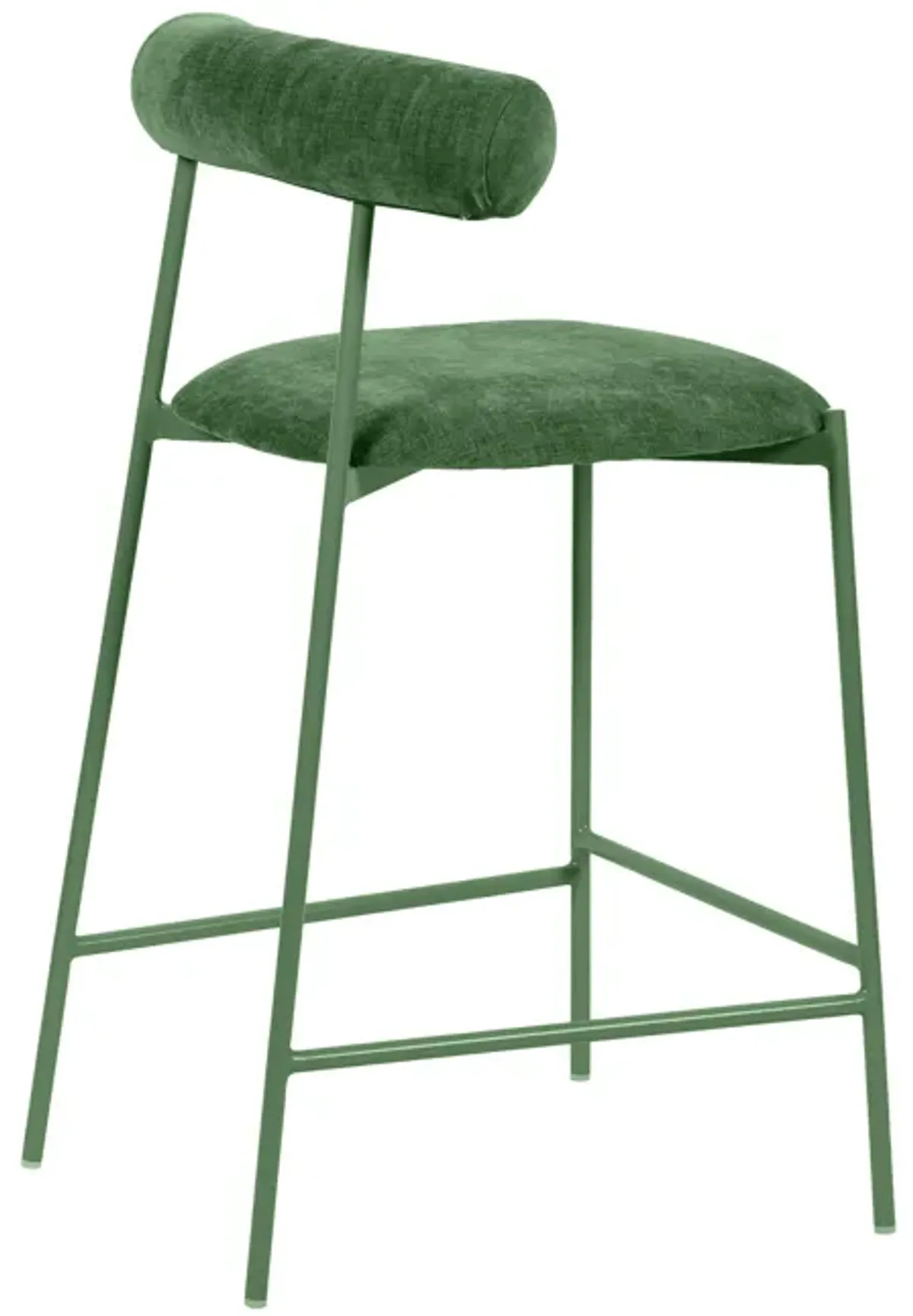 Liliana Forest Green Performance Velvet Counter Stool