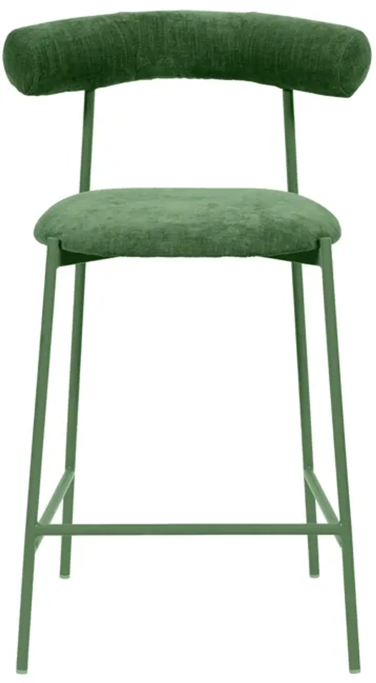 Liliana Forest Green Performance Velvet Counter Stool