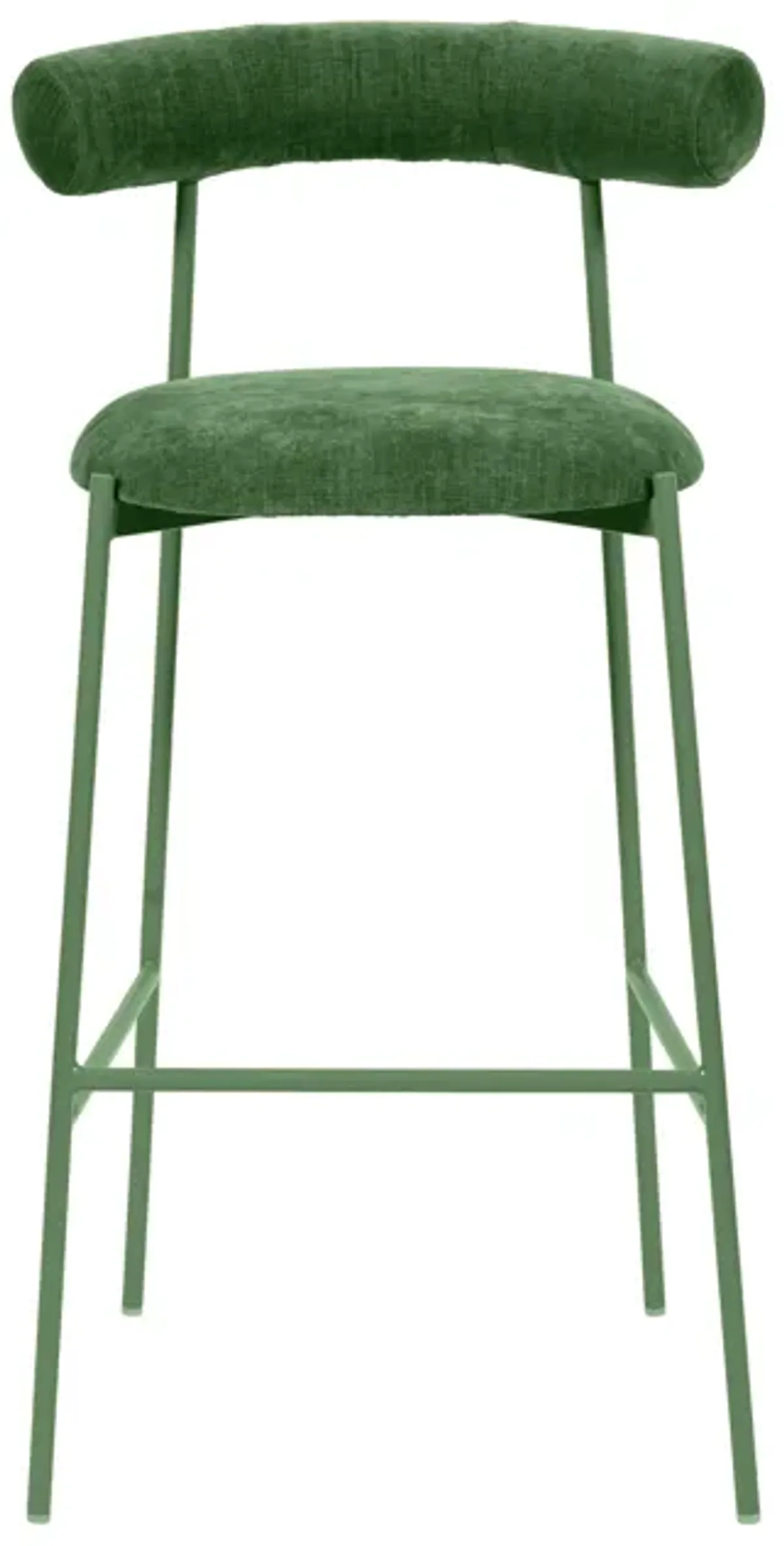 Liliana Forest Green Performance Velvet Bar Stool