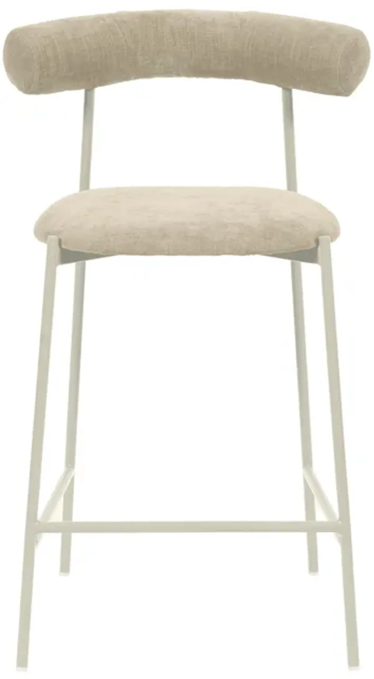 Liliana Taupe Performance Velvet Counter Stool