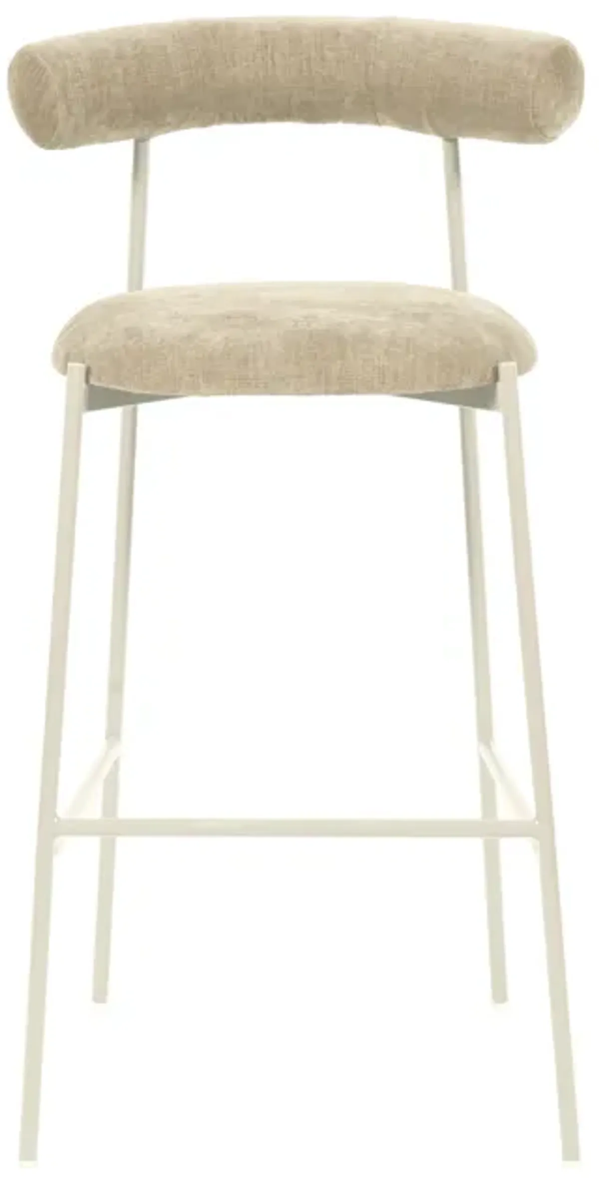 Liliana Taupe Performance Velvet Bar Stool