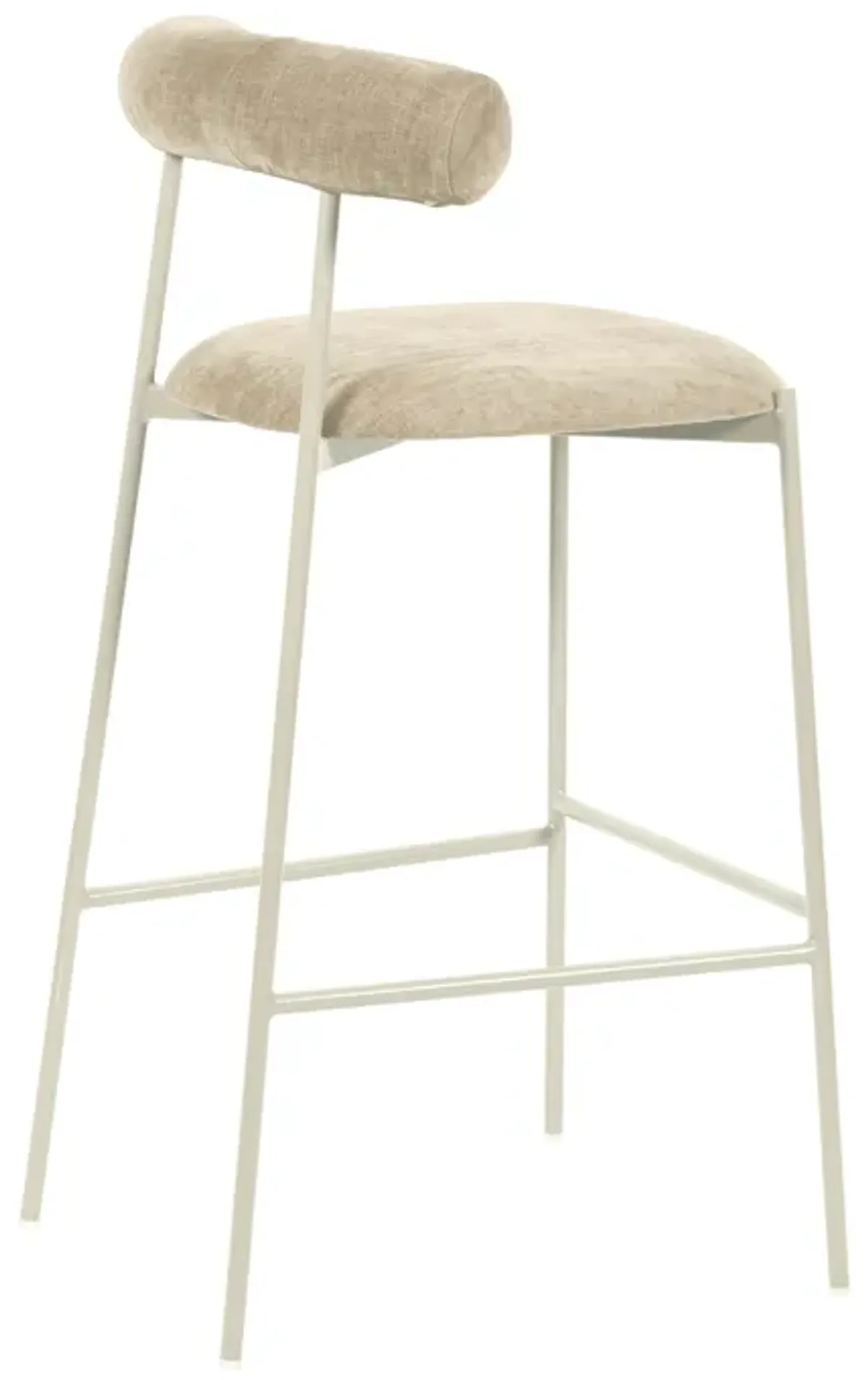 Liliana Taupe Performance Velvet Bar Stool