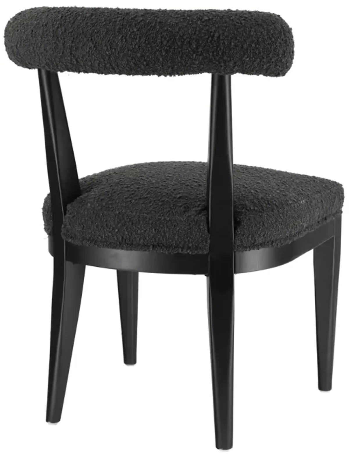 Palla Black Performance Boucle Dining Chair