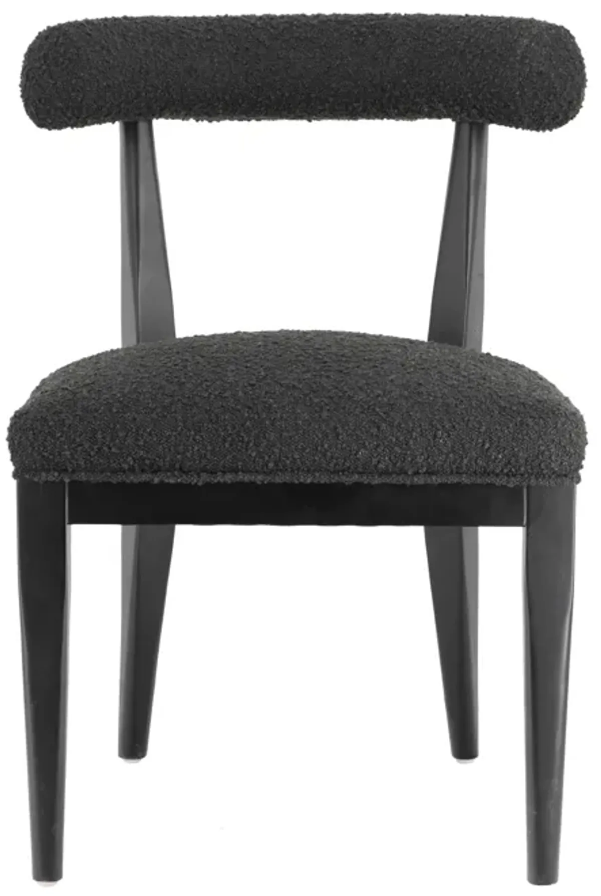 Palla Black Performance Boucle Dining Chair