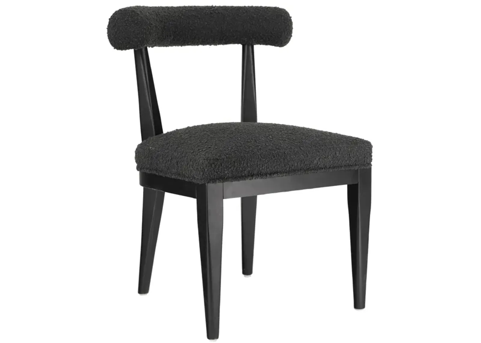 Palla Black Performance Boucle Dining Chair