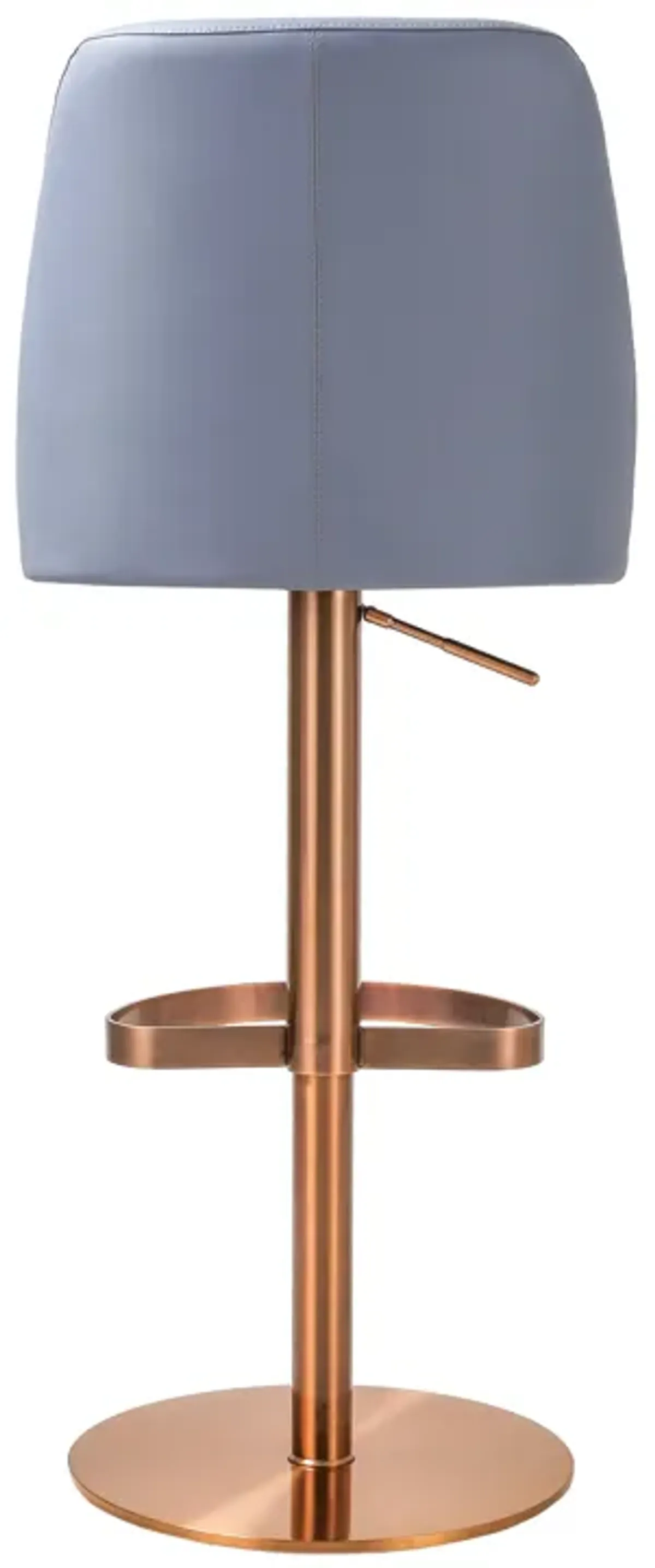 Maven Lavender Mist Performance Vegan Leather and Rose Gold Adjustable Swivel Stool