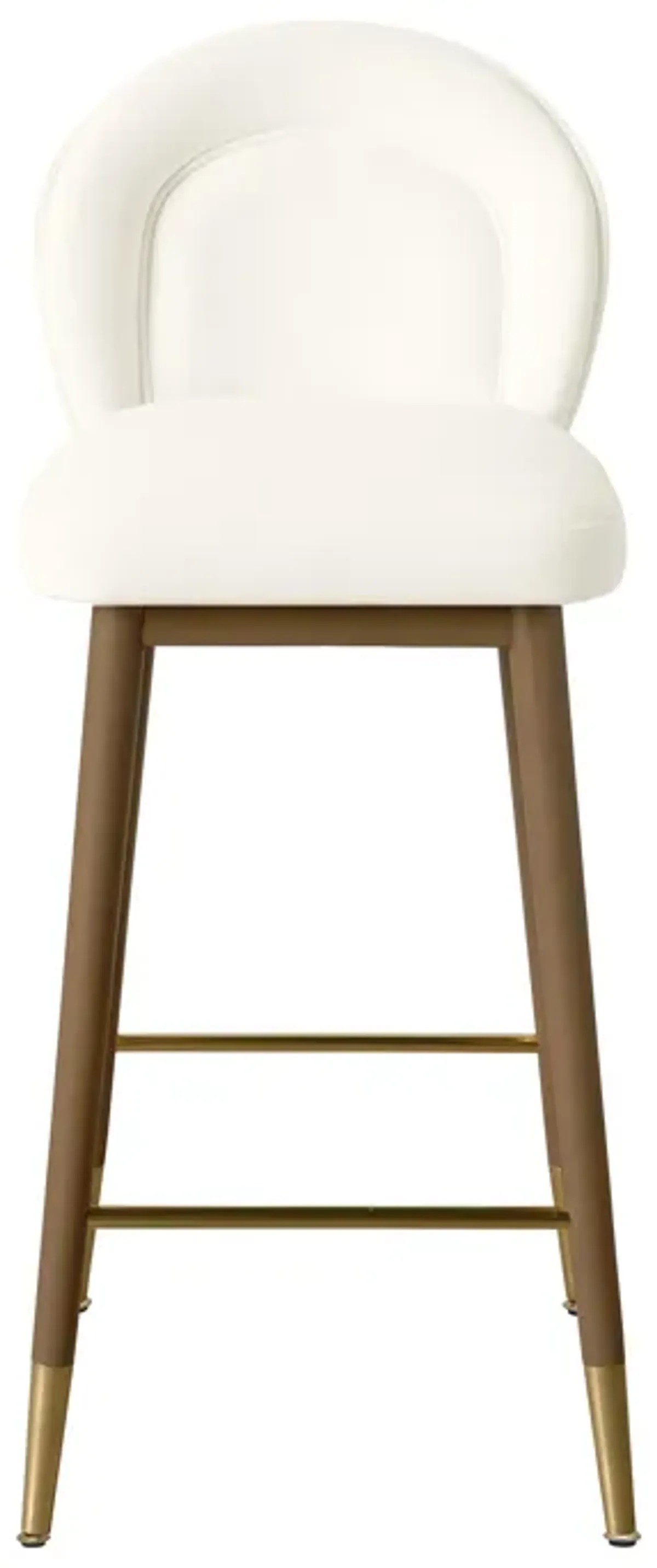 Hailey Cream Velvet Counter Stool