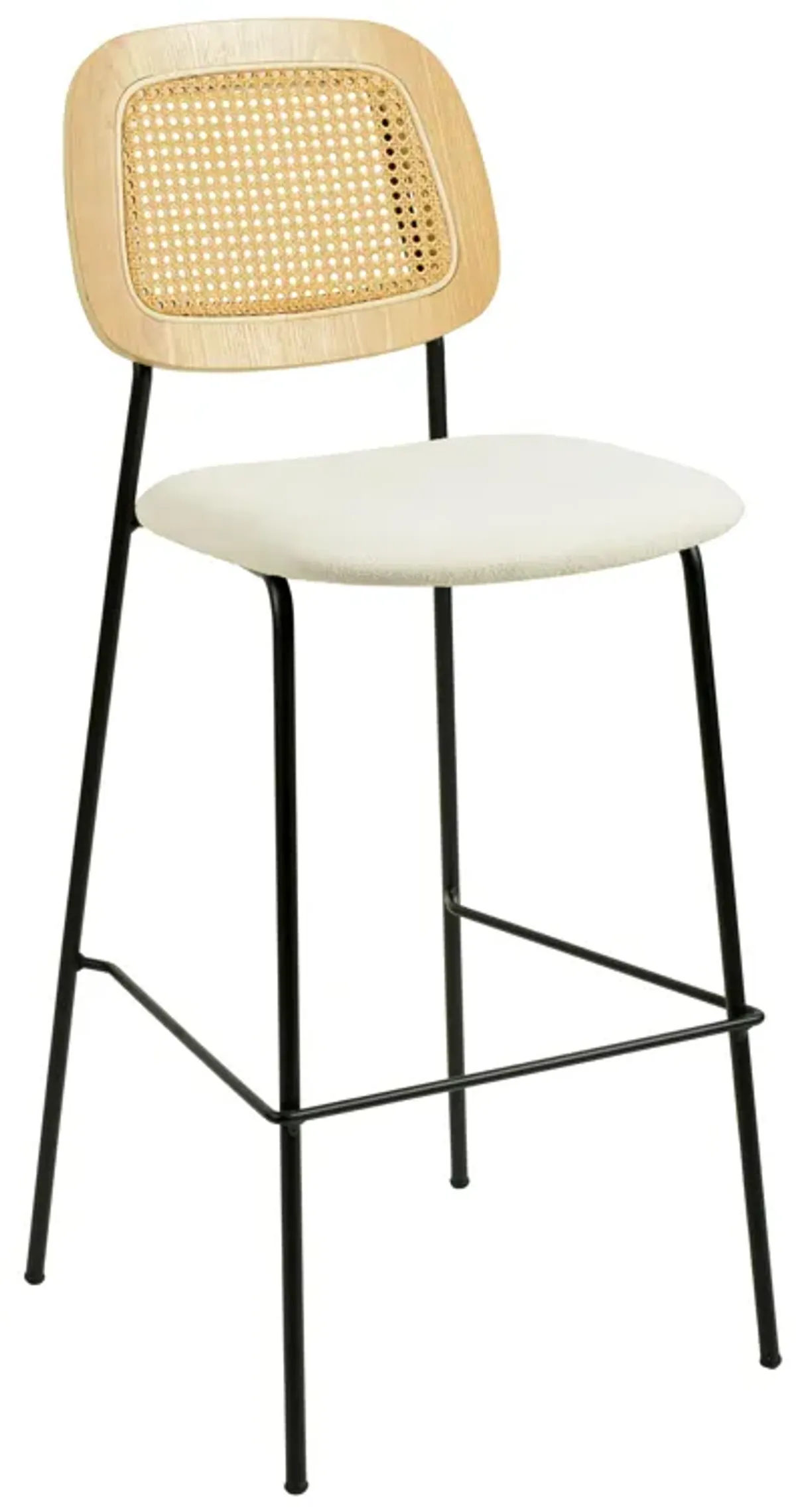 Anais Natural Rattan Counter Stool - Set of 2