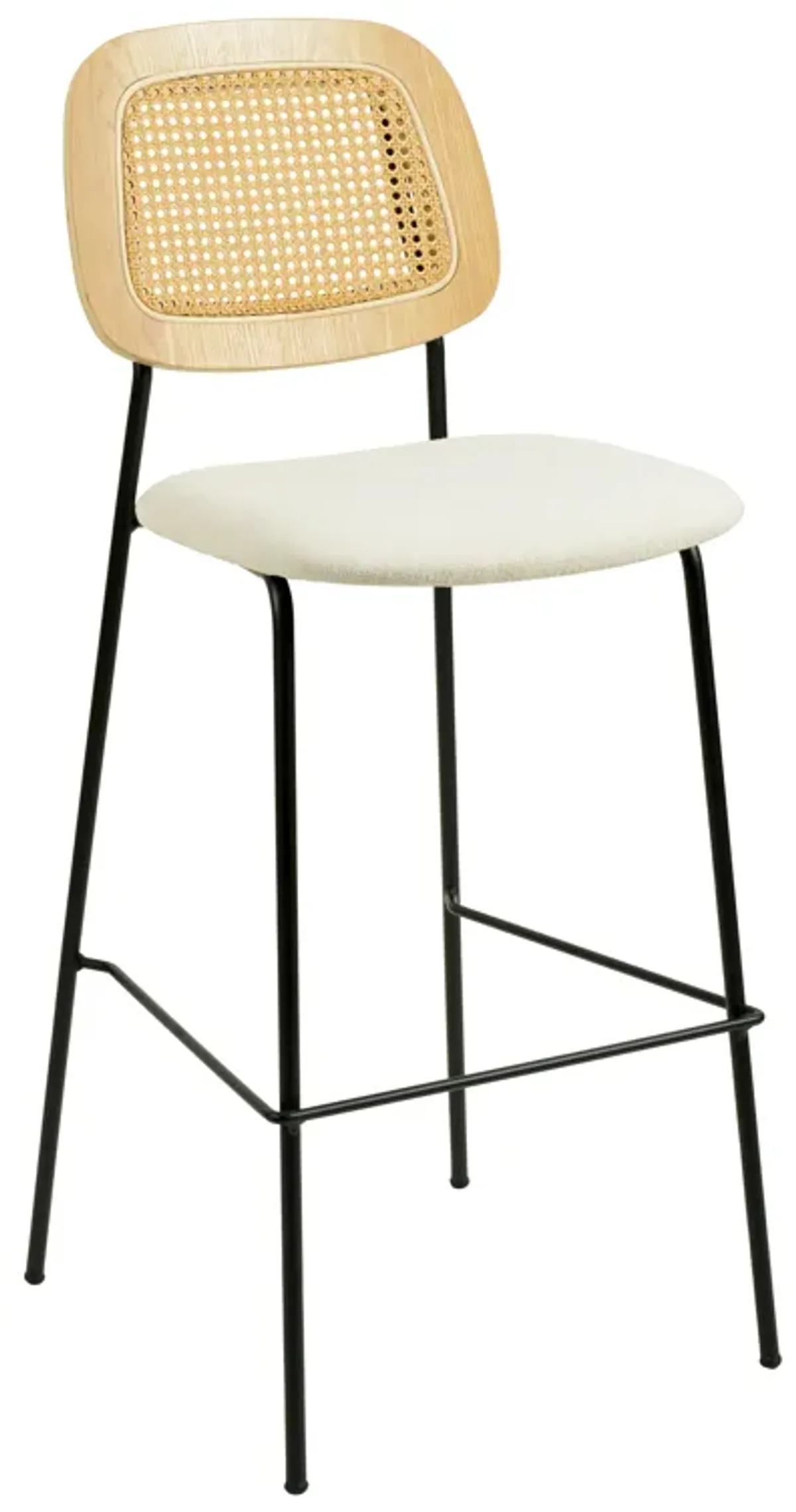 Anais Natural Rattan Counter Stool - Set of 2