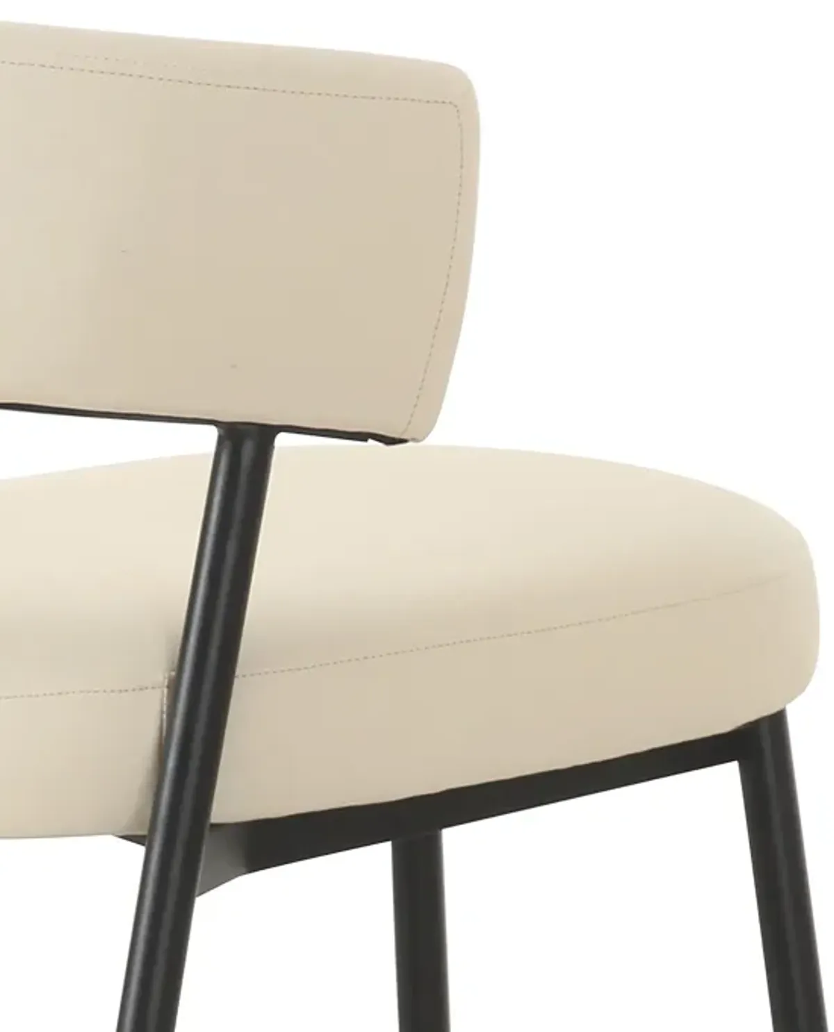 Maxine Cream Performance Vegan Leather Dining Chair