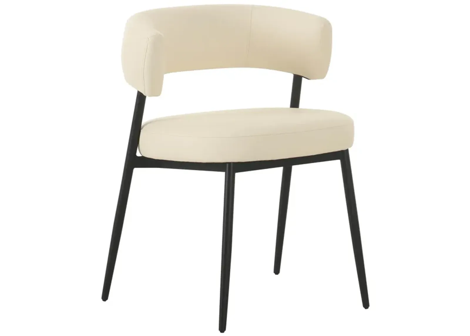 Maxine Cream Performance Vegan Leather Dining Chair