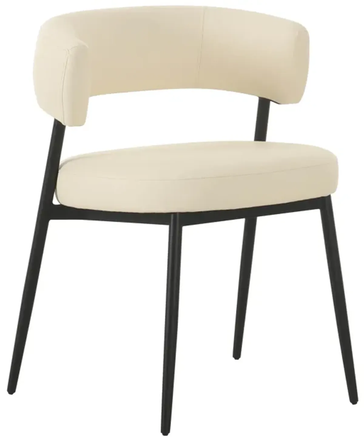 Maxine Cream Performance Vegan Leather Dining Chair