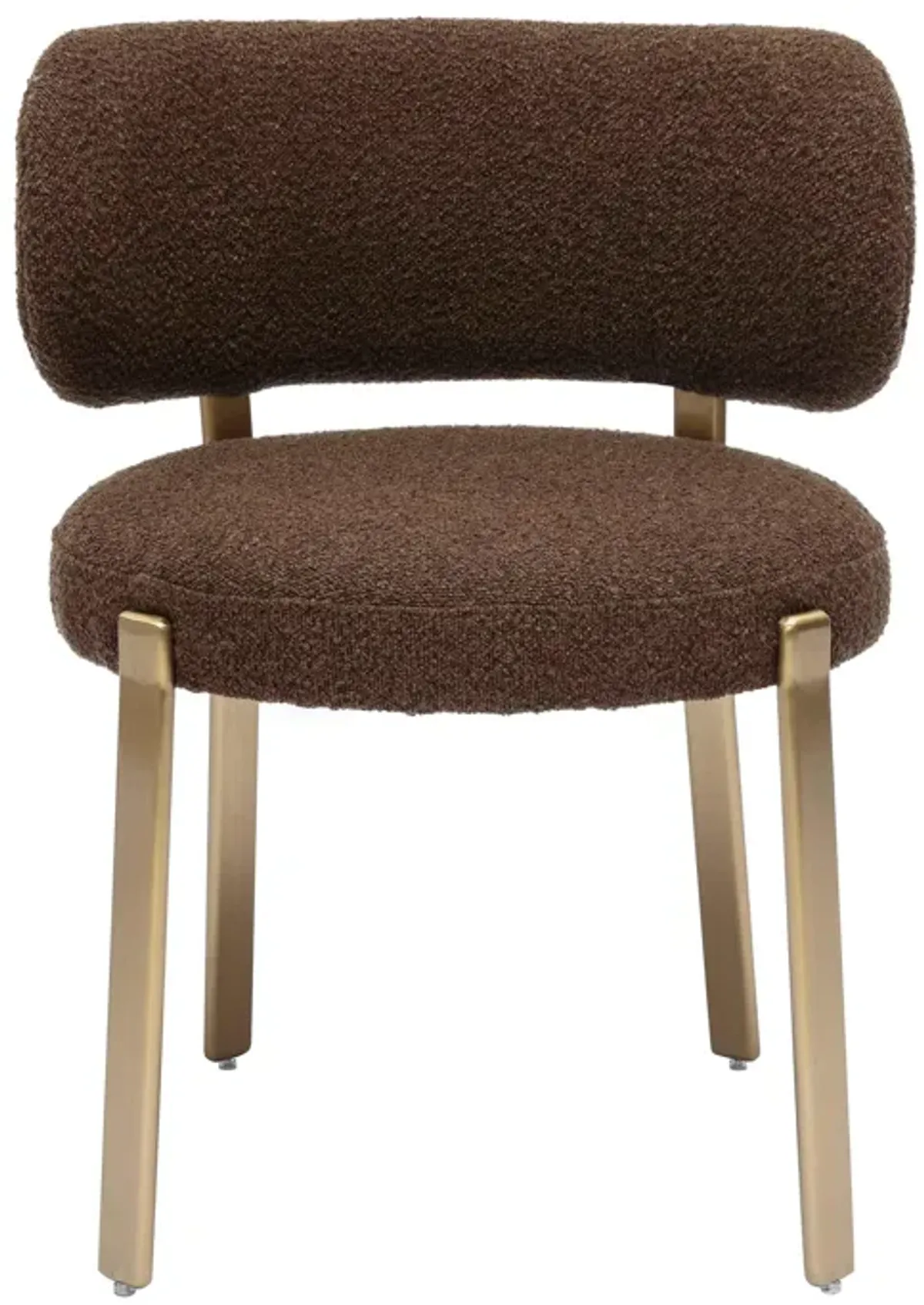 Margaret Chocolate Brown Performance Boucle Dining Chair