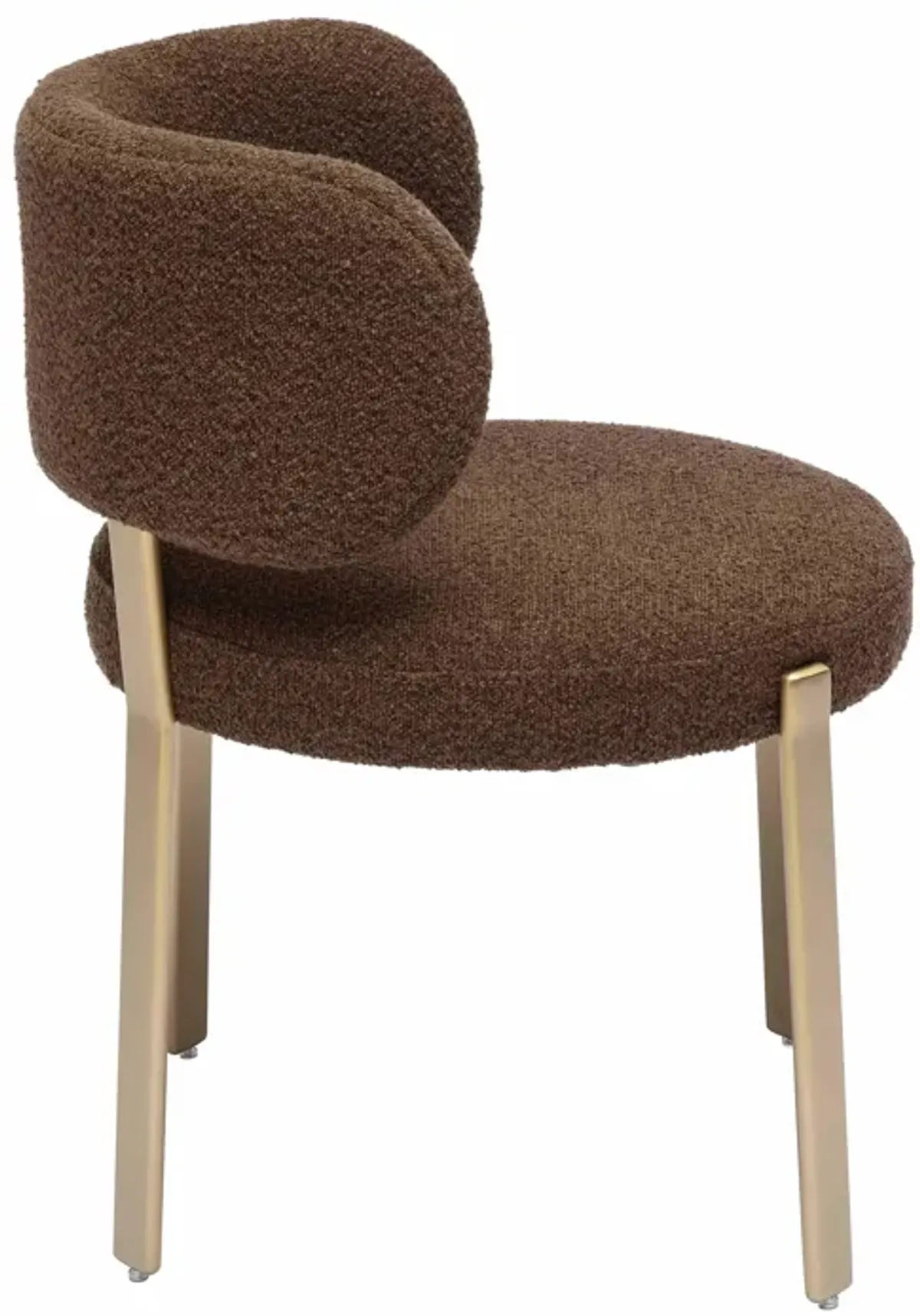 Margaret Chocolate Brown Performance Boucle Dining Chair