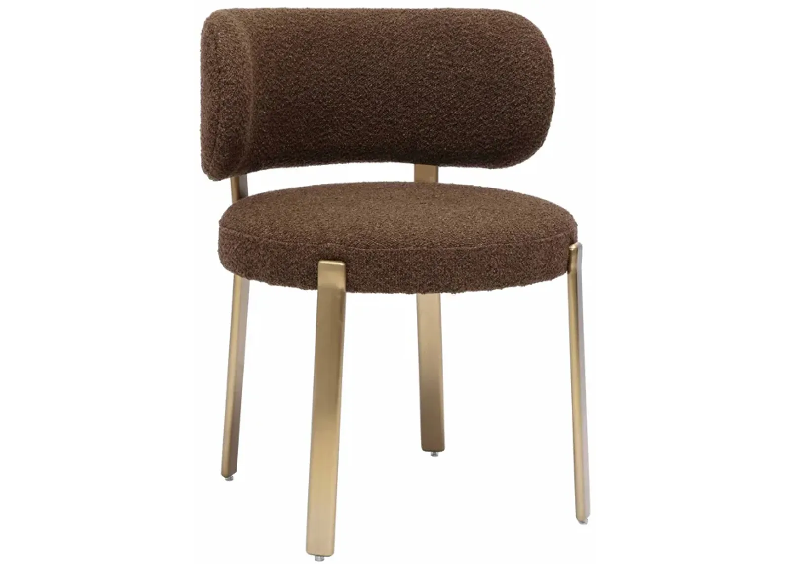 Margaret Chocolate Brown Performance Boucle Dining Chair