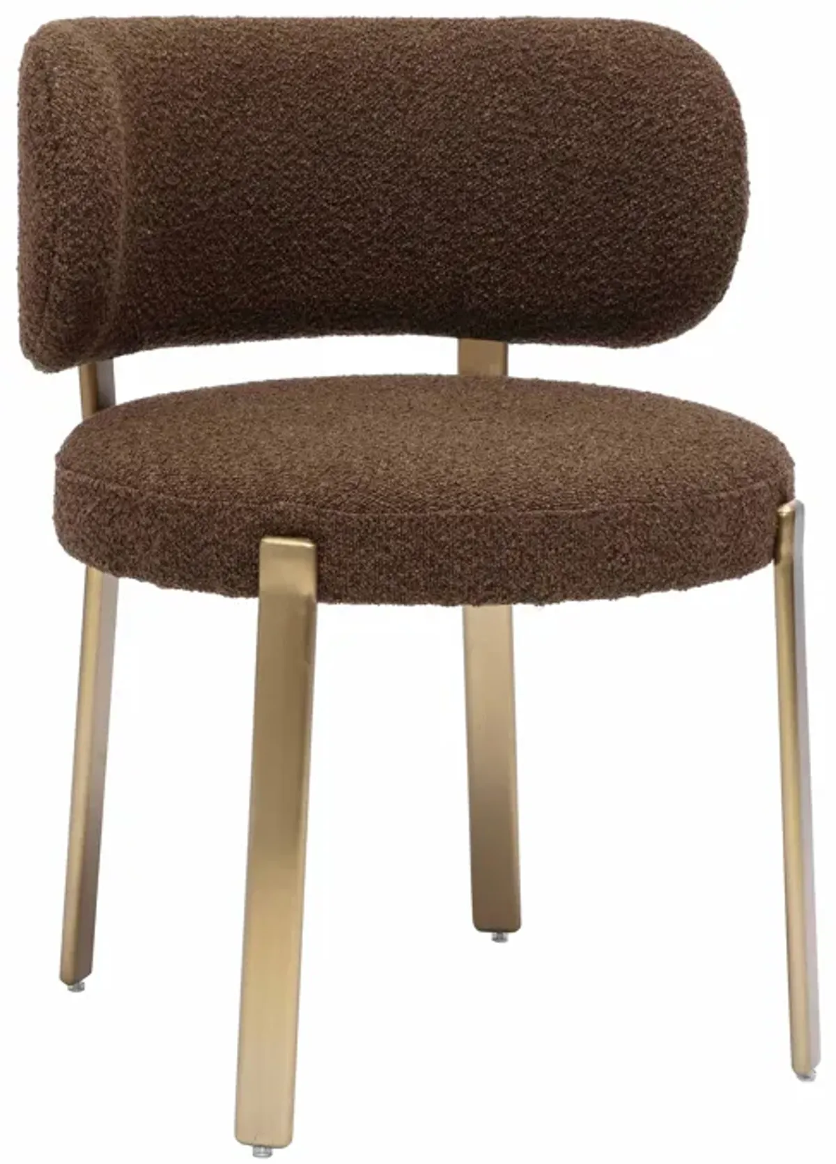 Margaret Chocolate Brown Performance Boucle Dining Chair