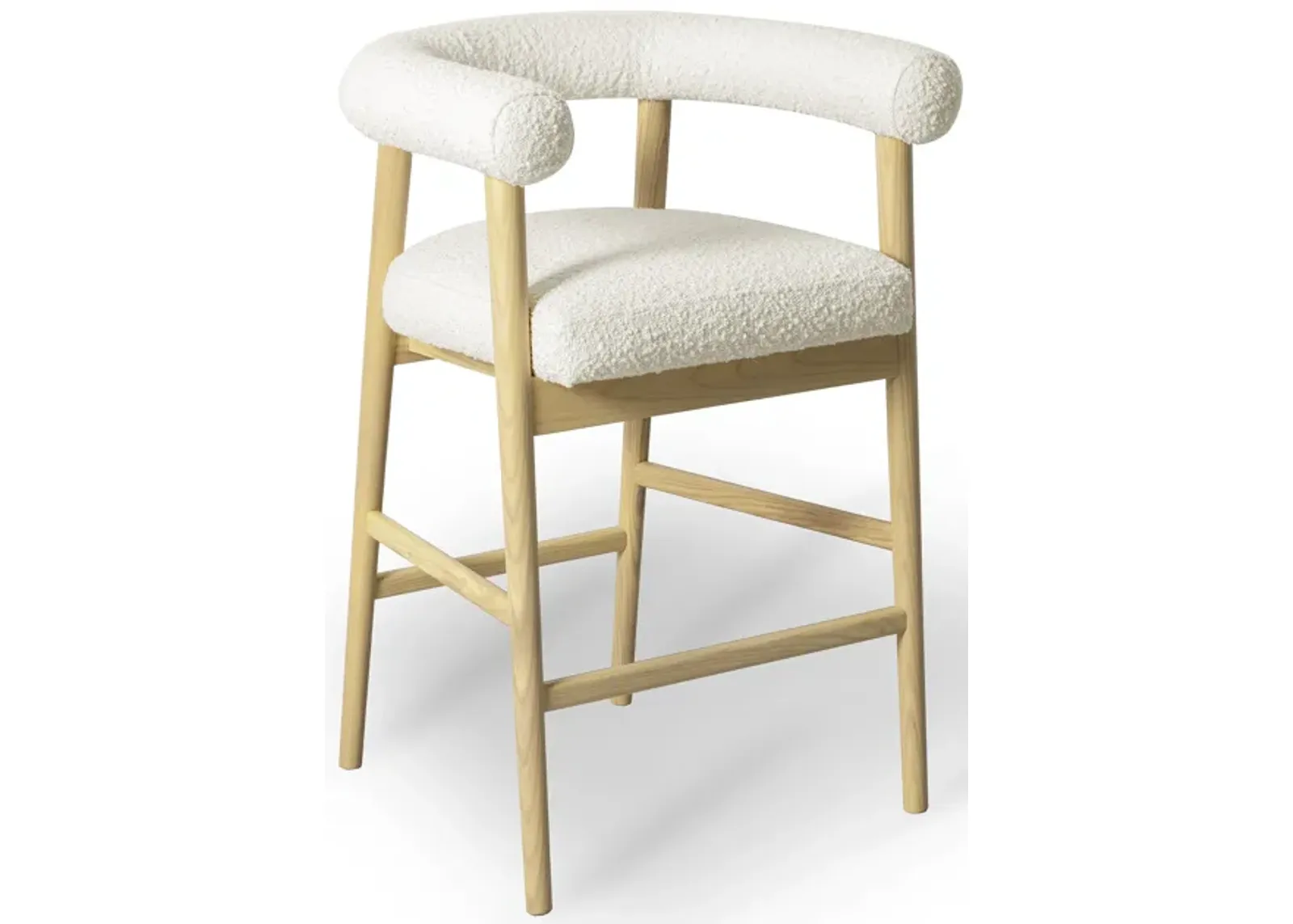 Spara Cream Performance Boucle Counter Stool