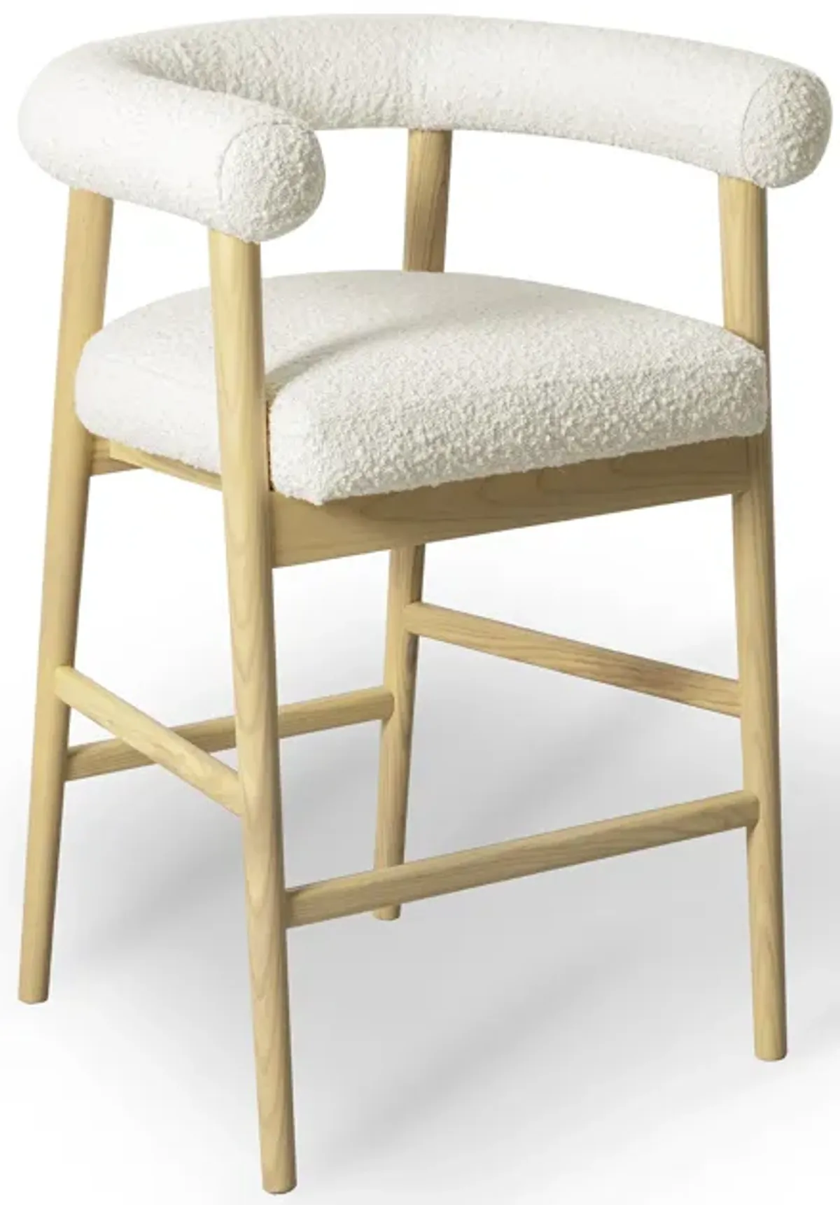 Spara Cream Performance Boucle Counter Stool