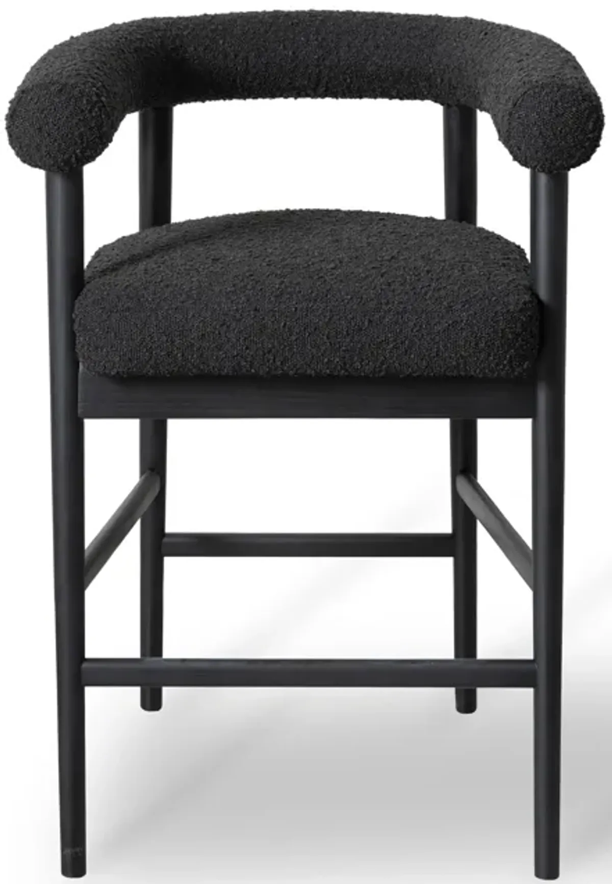 Spara Black Performance Boucle Counter Stool