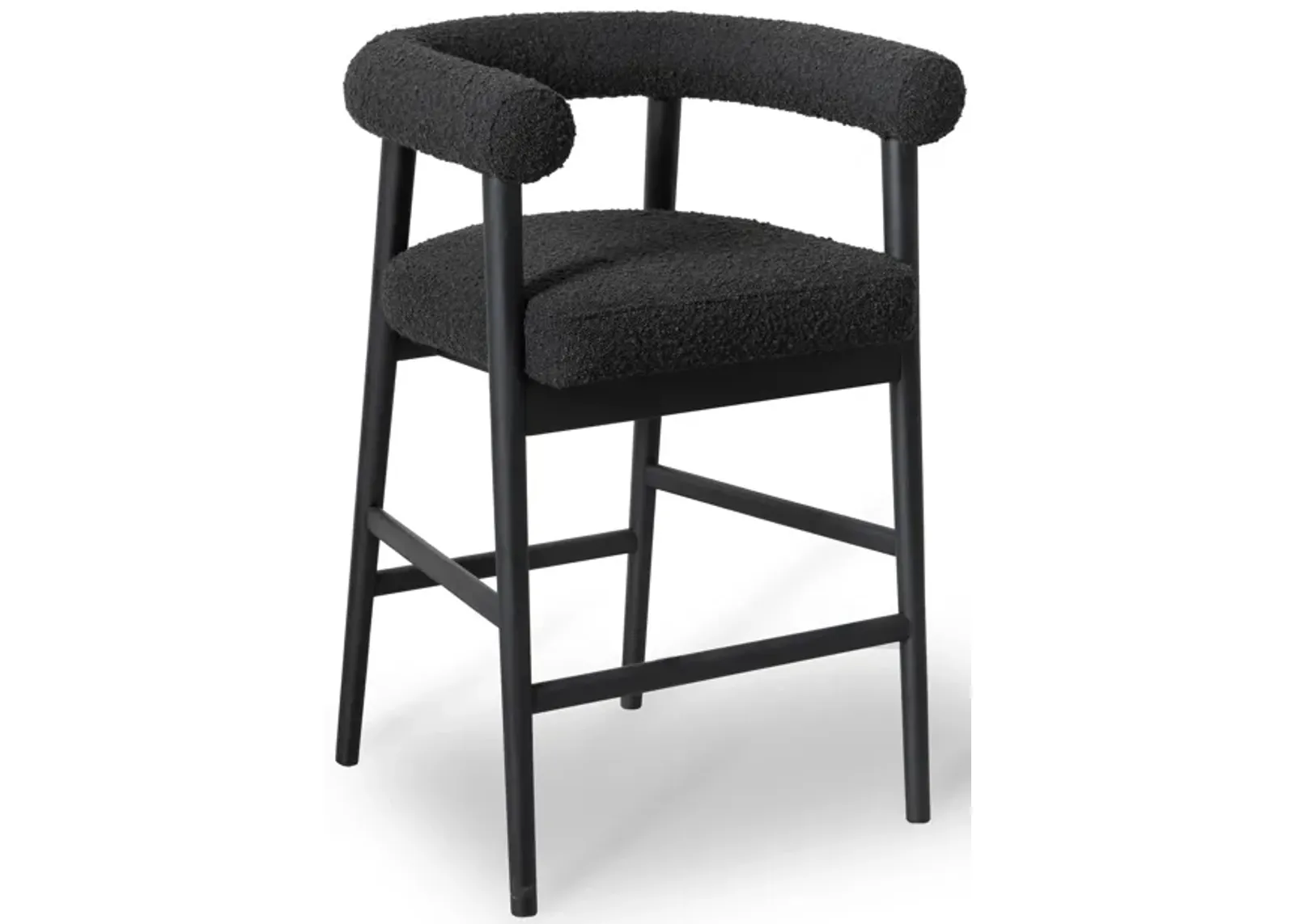 Spara Black Performance Boucle Counter Stool