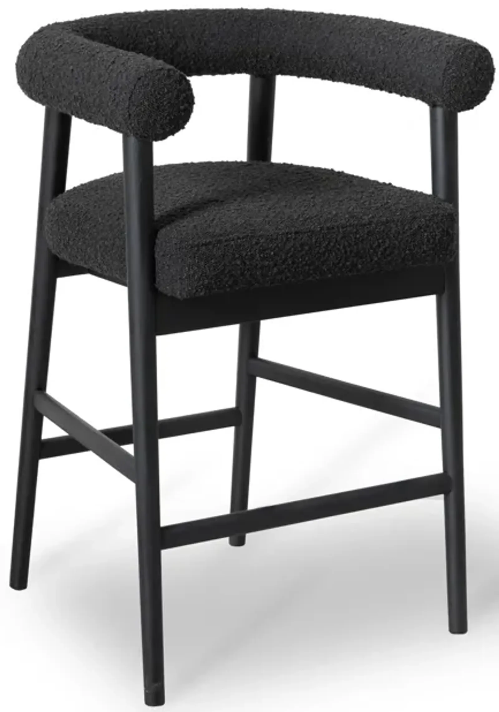 Spara Black Performance Boucle Counter Stool