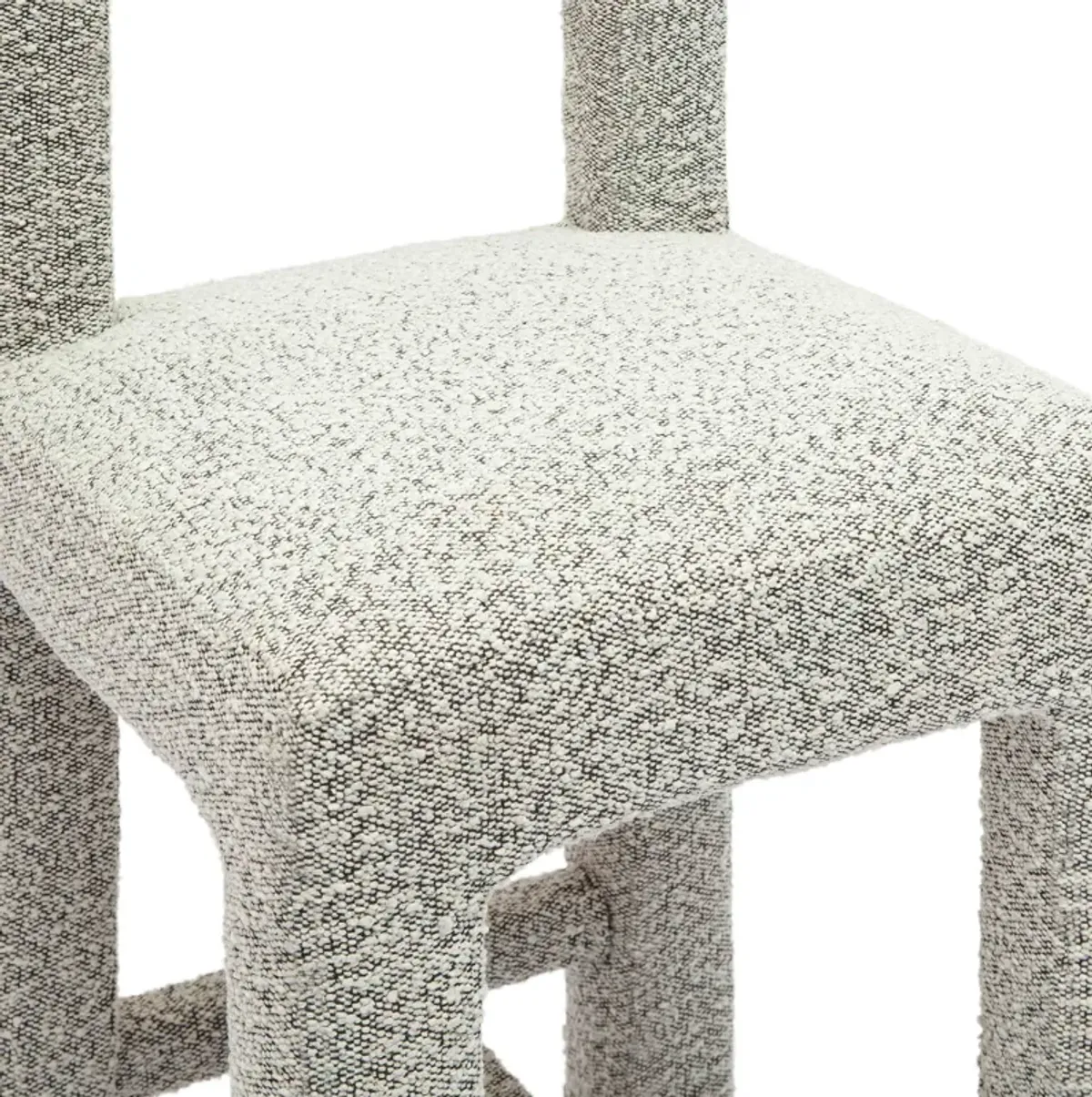 Hazel Grey Boucle Counter Stool