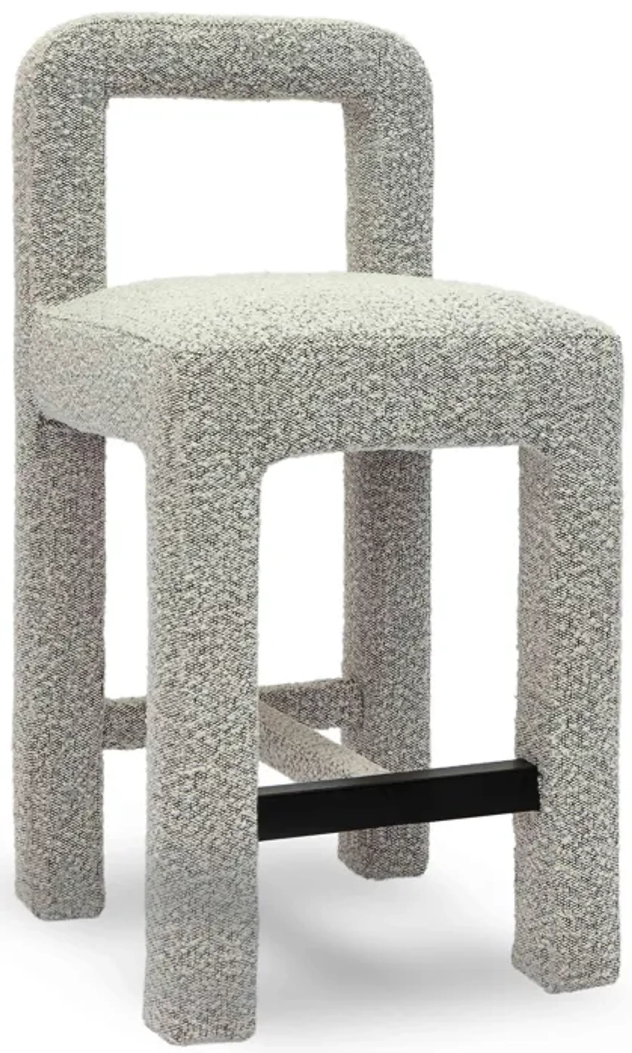 Hazel Performance Boucle Counter Stool | Furniture.com