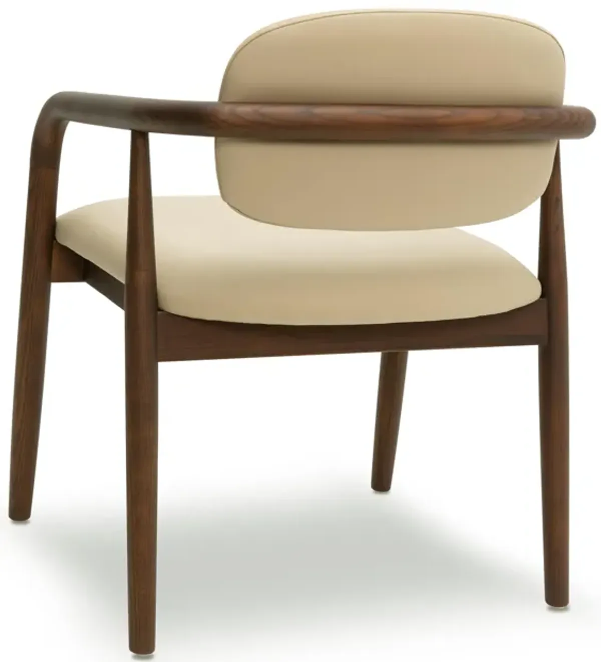 Betsy Taupe Vegan Leather Dining Chair