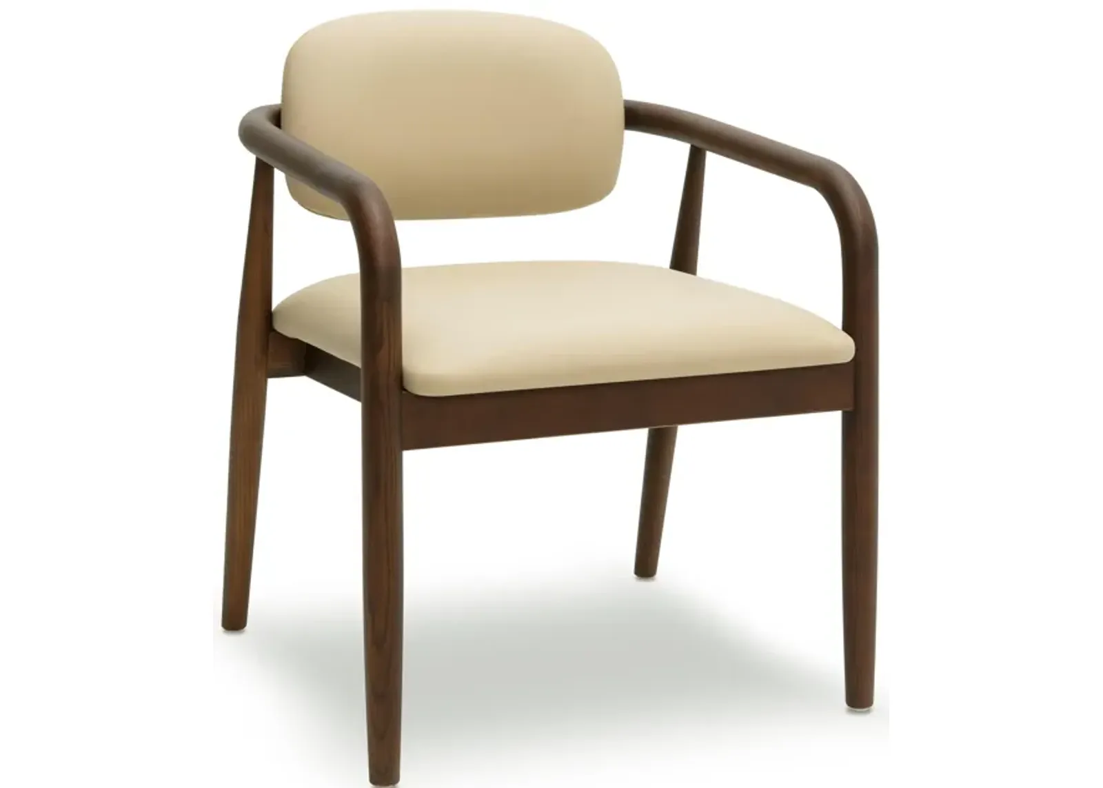 Betsy Taupe Vegan Leather Dining Chair