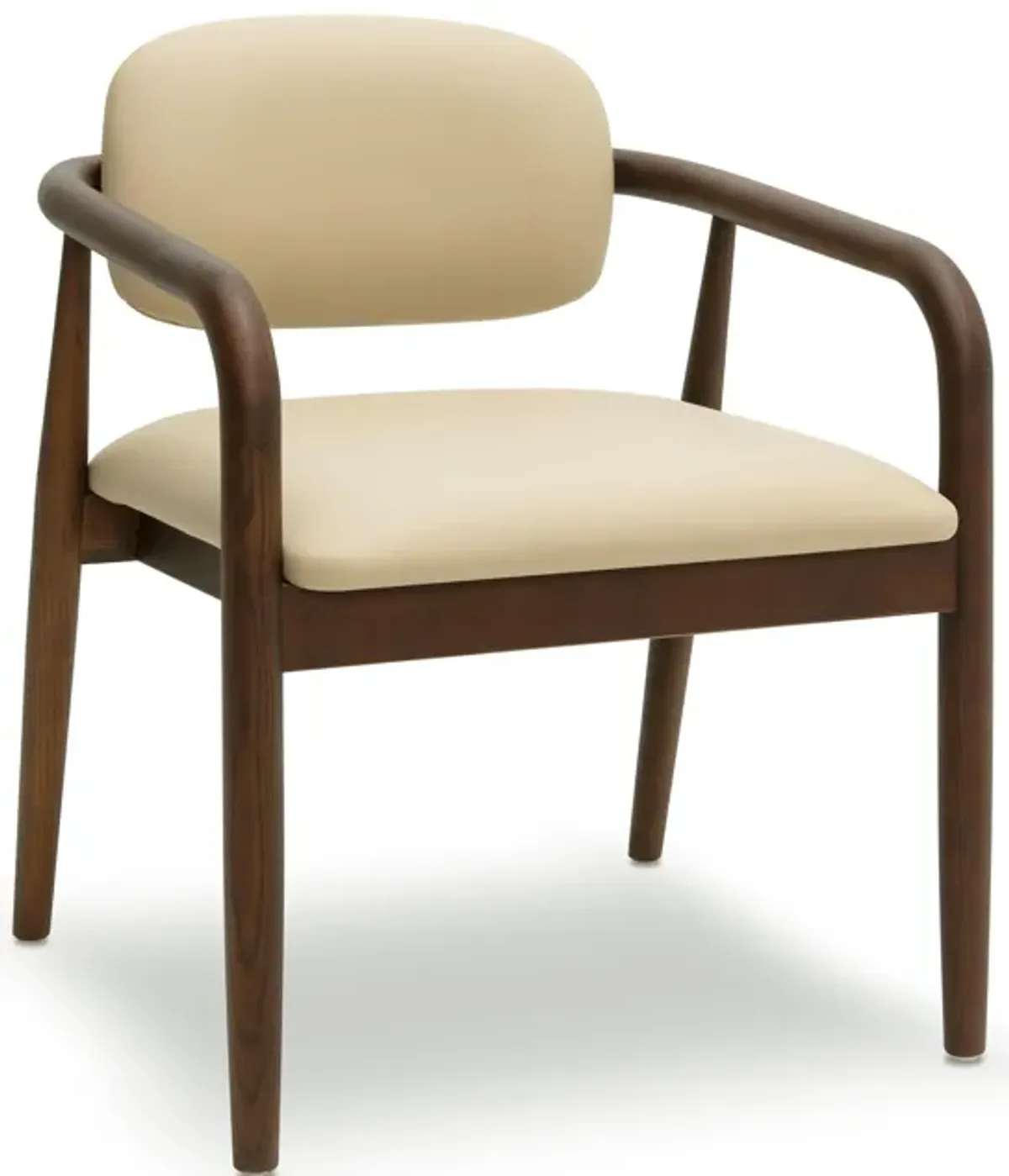 Betsy Taupe Vegan Leather Dining Chair